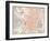 Spain: Madrid Map, C1920-null-Framed Giclee Print