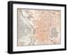 Spain: Madrid Map, C1920-null-Framed Giclee Print