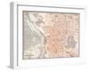 Spain: Madrid Map, C1920-null-Framed Giclee Print