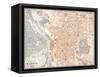 Spain: Madrid Map, C1920-null-Framed Stretched Canvas