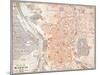 Spain: Madrid Map, C1920-null-Mounted Giclee Print