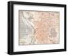 Spain: Madrid Map, C1920-null-Framed Giclee Print