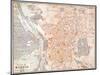 Spain: Madrid Map, C1920-null-Mounted Giclee Print