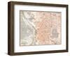 Spain: Madrid Map, C1920-null-Framed Premium Giclee Print