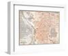 Spain: Madrid Map, C1920-null-Framed Premium Giclee Print
