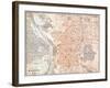 Spain: Madrid Map, C1920-null-Framed Giclee Print