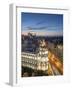 Spain, Madrid, Metropolis Building and Gran Via-Michele Falzone-Framed Premium Photographic Print