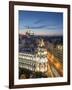 Spain, Madrid, Metropolis Building and Gran Via-Michele Falzone-Framed Photographic Print