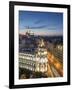 Spain, Madrid, Metropolis Building and Gran Via-Michele Falzone-Framed Photographic Print