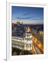Spain, Madrid, Metropolis Building and Gran Via-Michele Falzone-Framed Photographic Print