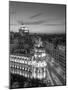 Spain, Madrid, Metropolis Building and Gran Via-Michele Falzone-Mounted Premium Photographic Print