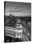 Spain, Madrid, Metropolis Building and Gran Via-Michele Falzone-Stretched Canvas