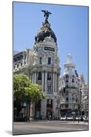 Spain, Madrid. Metropolis building on Grand Via.-Julie Eggers-Mounted Photographic Print