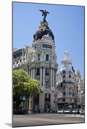 Spain, Madrid. Metropolis building on Grand Via.-Julie Eggers-Mounted Photographic Print