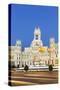 Spain, Madrid. Plaza De Cibeles with Famous Fountain and Town Hall Building Behind-Matteo Colombo-Stretched Canvas