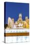 Spain, Madrid. Plaza De Cibeles with Famous Fountain and Town Hall Building Behind-Matteo Colombo-Stretched Canvas
