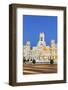 Spain, Madrid. Plaza De Cibeles with Famous Fountain and Town Hall Building Behind-Matteo Colombo-Framed Photographic Print