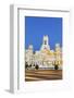 Spain, Madrid. Plaza De Cibeles with Famous Fountain and Town Hall Building Behind-Matteo Colombo-Framed Photographic Print