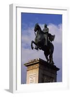 Spain, Madrid, Plaza De Oriente, Equestrian Statue Monument to Philip IV of Spain-Pietro Tacca-Framed Giclee Print