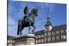 Spain, Madrid, Plaza Mayor, Equestrian Statue of Philip Iii, 1616-Pietro Tacca-Stretched Canvas