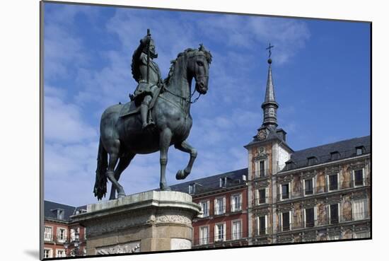 Spain, Madrid, Plaza Mayor, Equestrian Statue of Philip Iii, 1616-Pietro Tacca-Mounted Giclee Print