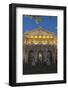 Spain, Madrid, State Archive, National-Library, Illuminates, Outside, Twilight-Chris Seba-Framed Photographic Print