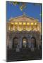 Spain, Madrid, State Archive, National-Library, Illuminates, Outside, Twilight-Chris Seba-Mounted Photographic Print