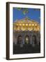 Spain, Madrid, State Archive, National-Library, Illuminates, Outside, Twilight-Chris Seba-Framed Photographic Print