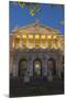 Spain, Madrid, State Archive, National-Library, Illuminates, Outside, Twilight-Chris Seba-Mounted Photographic Print