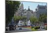 Spain, Madrid, Street-Scene, Calle De Alcala, Plaza De La Cibeles, Cibeles-Fountain-Chris Seba-Mounted Premium Photographic Print