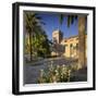 Spain, Majorca, Andratx, Castell De Son Mas, Palm-Rainer Mirau-Framed Photographic Print