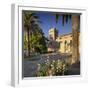 Spain, Majorca, Andratx, Castell De Son Mas, Palm-Rainer Mirau-Framed Photographic Print