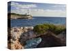 Spain, Majorca, East Coast, Lighthouse of Portocolom, Punta De S'Homonet-Rainer Mirau-Stretched Canvas