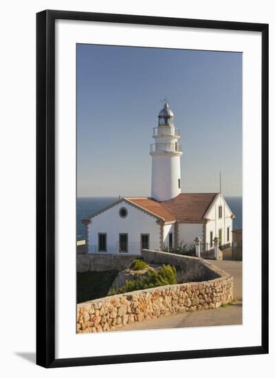 Spain, Majorca, Far De Capdepera, Lighthouse, Stone Wall-Rainer Mirau-Framed Photographic Print