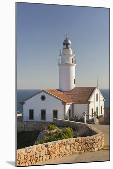 Spain, Majorca, Far De Capdepera, Lighthouse, Stone Wall-Rainer Mirau-Mounted Photographic Print