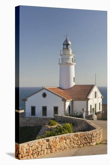 Spain, Majorca, Far De Capdepera, Lighthouse, Stone Wall-Rainer Mirau-Stretched Canvas