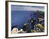 Spain, Majorca, Formentor Peninsula, Rock, the Mediterranean Sea-Rainer Mirau-Framed Photographic Print