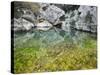 Spain, Majorca, Serra De Tramuntana, Sat. Calobra, Torrent De Par Ice, Water Water Basin, Algae-Rainer Mirau-Stretched Canvas