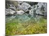 Spain, Majorca, Serra De Tramuntana, Sat. Calobra, Torrent De Par Ice, Water Water Basin, Algae-Rainer Mirau-Mounted Photographic Print