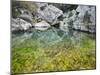 Spain, Majorca, Serra De Tramuntana, Sat. Calobra, Torrent De Par Ice, Water Water Basin, Algae-Rainer Mirau-Mounted Photographic Print
