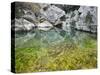 Spain, Majorca, Serra De Tramuntana, Sat. Calobra, Torrent De Par Ice, Water Water Basin, Algae-Rainer Mirau-Stretched Canvas