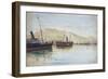 Spain, Malaga Port by Azelio Bacchetta,-null-Framed Giclee Print