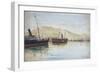 Spain, Malaga Port by Azelio Bacchetta,-null-Framed Giclee Print