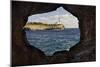 Spain, Mallorca, East Coast, Lighthouse of Portocolom, Punta De S'Homonet, Rock Hole-Rainer Mirau-Mounted Photographic Print