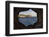 Spain, Mallorca, East Coast, Lighthouse of Portocolom, Punta De S'Homonet, Rock Hole-Rainer Mirau-Framed Photographic Print