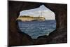 Spain, Mallorca, East Coast, Lighthouse of Portocolom, Punta De S'Homonet, Rock Hole-Rainer Mirau-Mounted Photographic Print