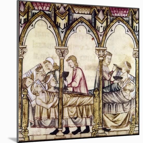 Spain: Medieval Hospital-null-Mounted Giclee Print