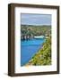 Spain, Menorca. Cliffside view.-Hollice Looney-Framed Photographic Print