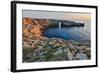 Spain, Menorca. Sunset at Pont d'En Gil (natural arch).-Hollice Looney-Framed Photographic Print