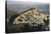 Spain, Montefrio, Andalusia, Aerial Town and Church-David Barnes-Stretched Canvas